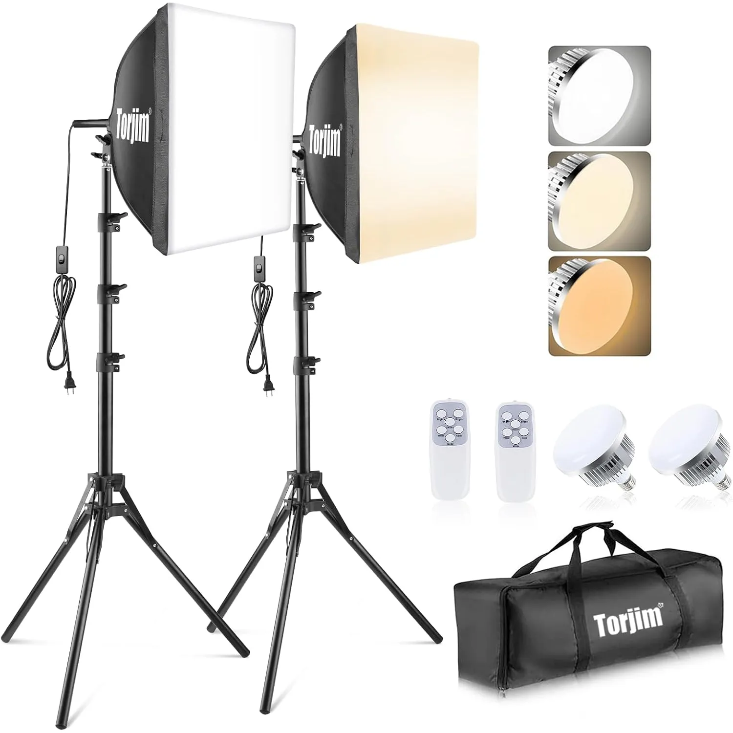 Torjim Softbox Photography Lighting Kit | Luces de estudio